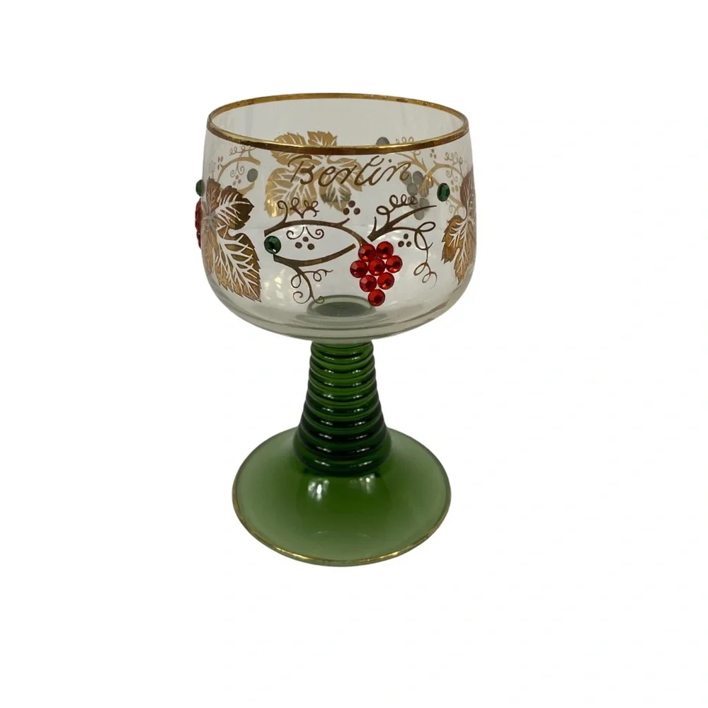 Vintage Roemer Souvenir Wine Glasses Germany Berlin Germany